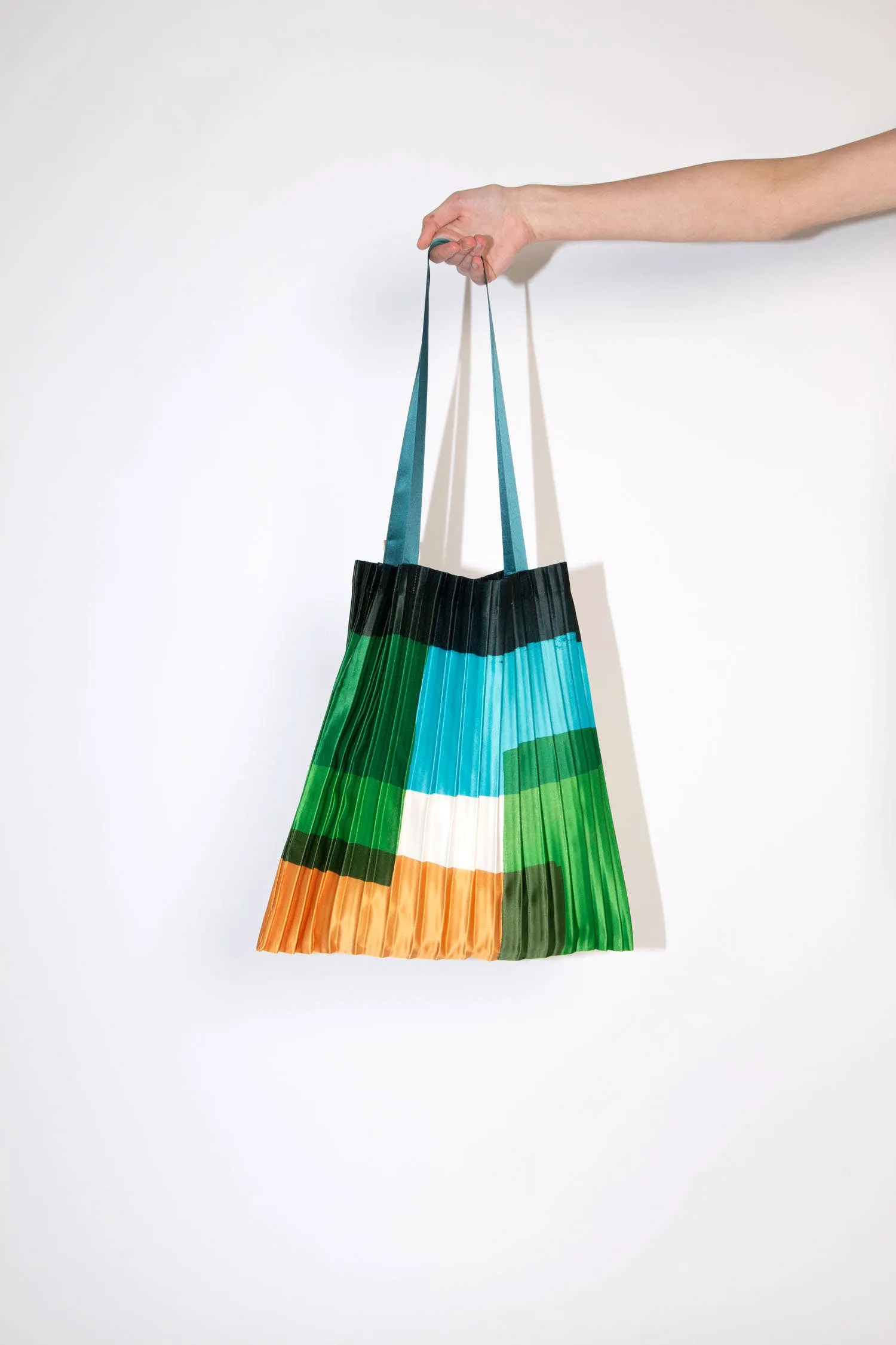 SATIN PLEATED TOTE BAG TALAMONE