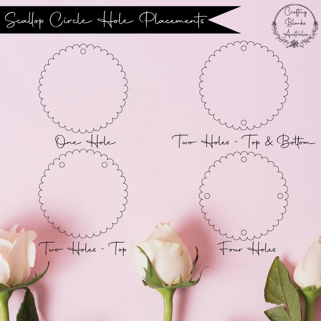 Scallop Circle • Blank Shape • 35mm