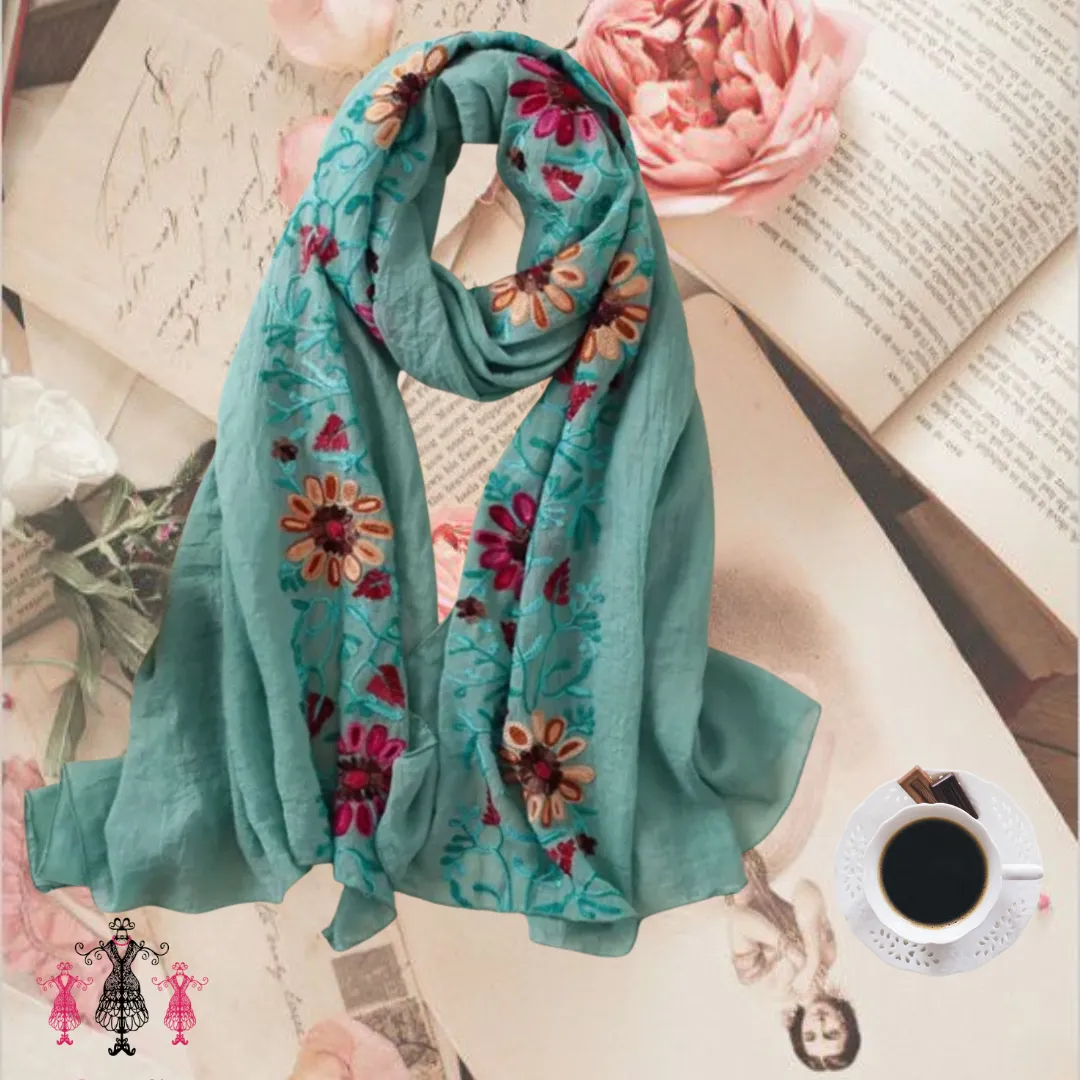 Sea Pashmina Scarf