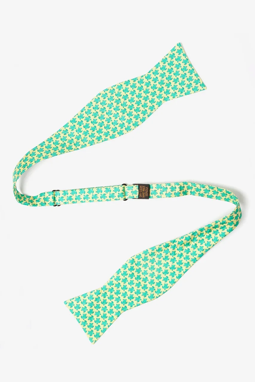 Sea Turtle Silk Bow Tie