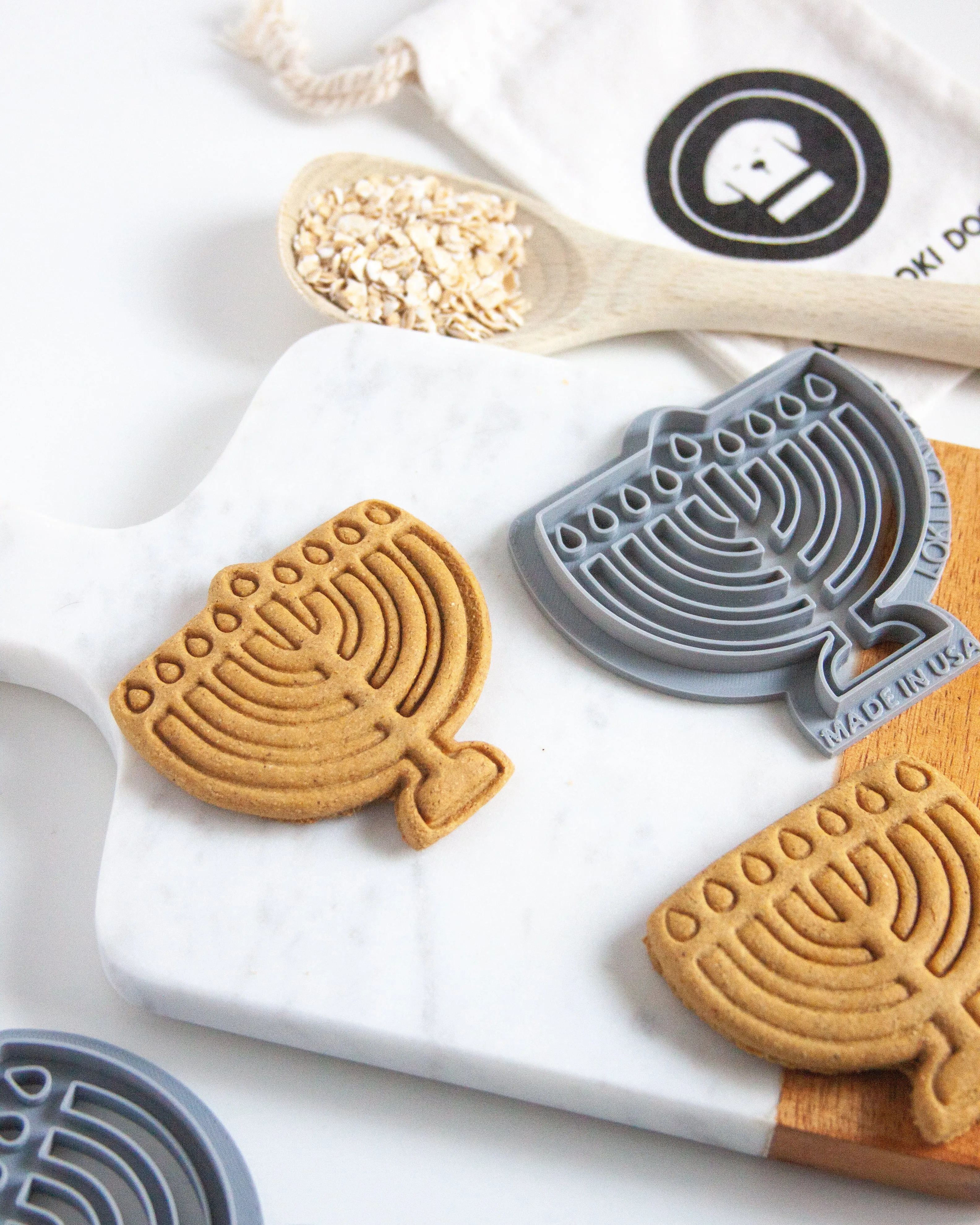 Set of 3 Hanukkah Cookie Cutters-  Hanukkah Dog Cookie Cutters