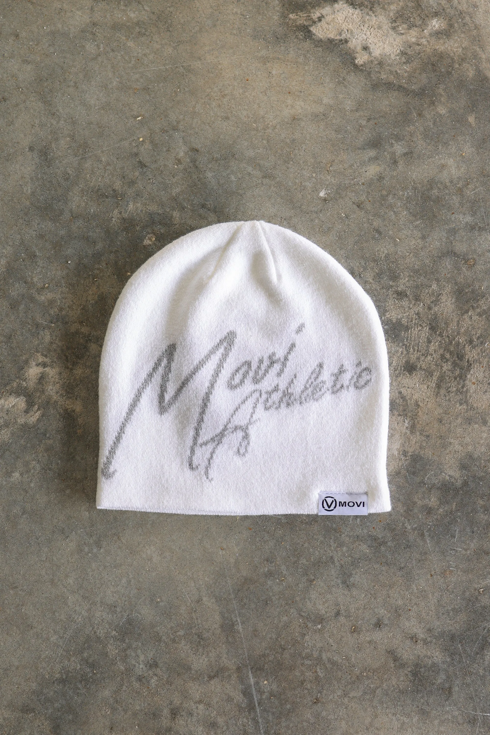 SIGNATURE BEANIE - WHITE