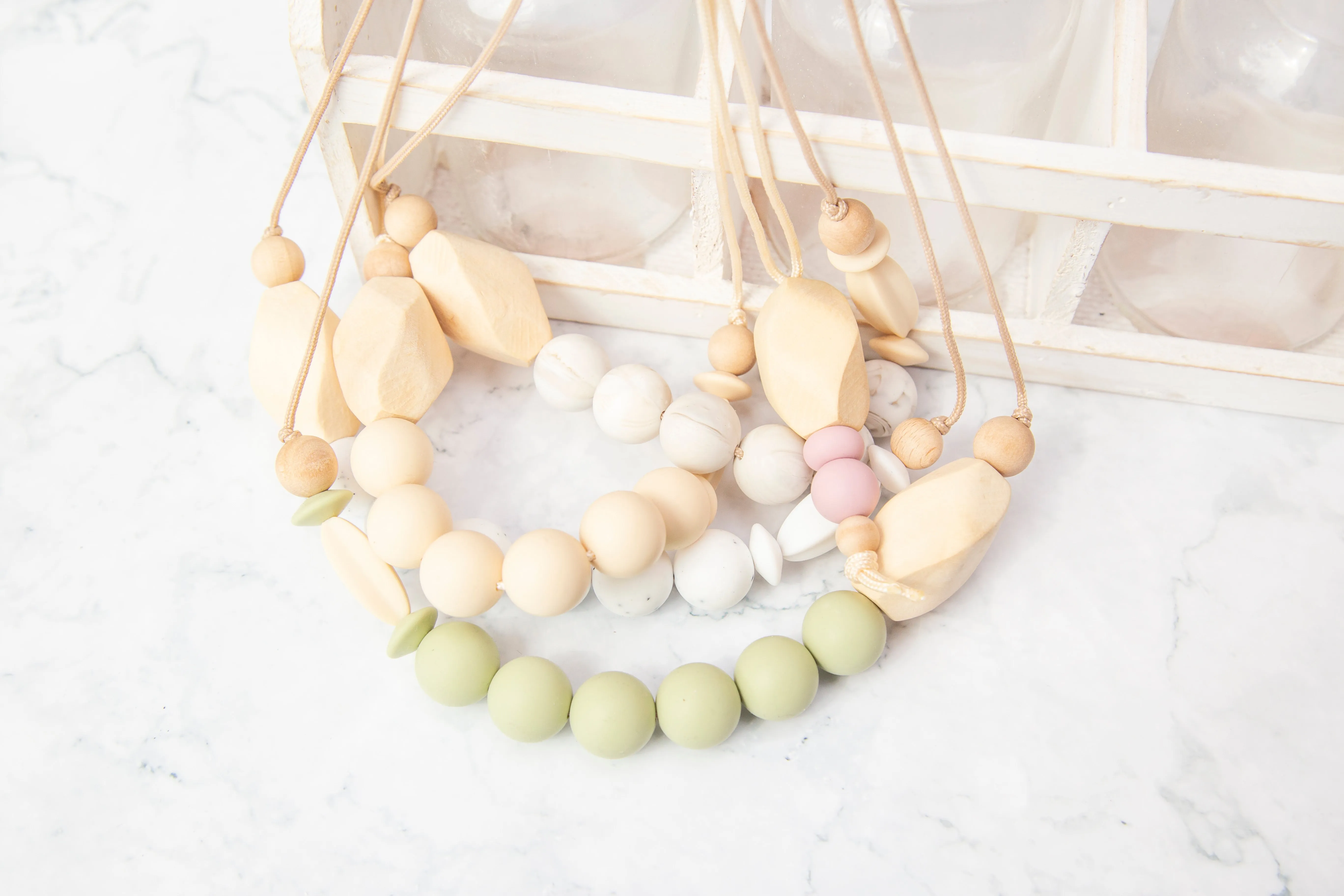 Silicone Teething Necklace, Bead Sprout