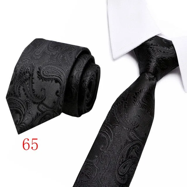 Silk Striped & Paisley Neck Tie
