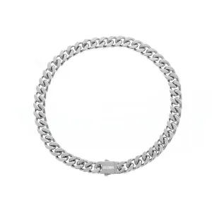 Silver Cuban Chain Necklace