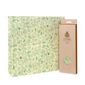 Single Waxed Food Bag Large - Food