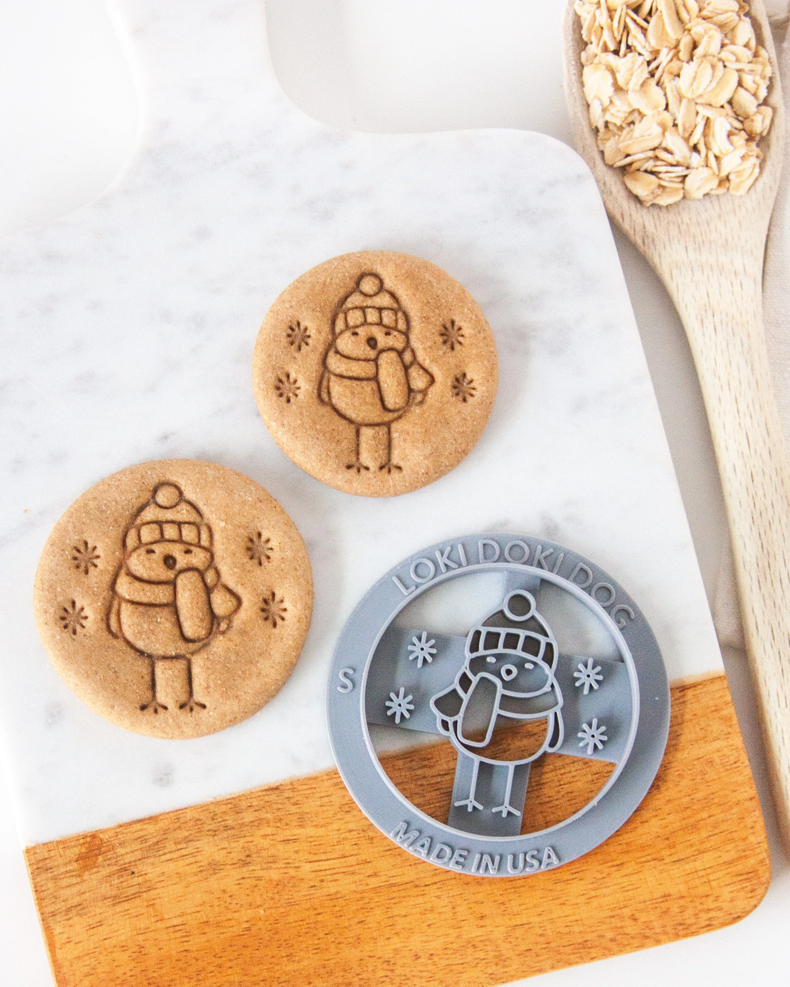 Snow Bird Round Shape Cookie Cutter