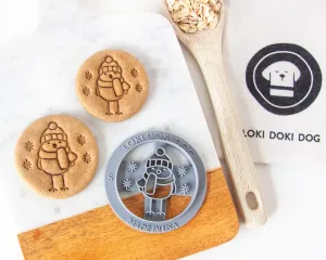 Snow Bird Round Shape Cookie Cutter