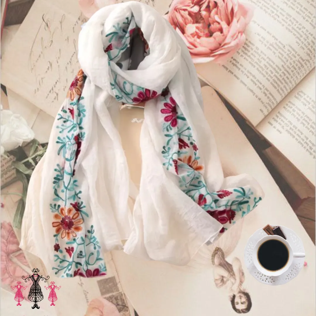 Snow Pashmina Scarf