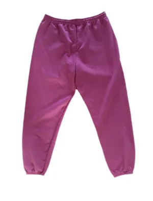 SOLD OUT THANK YOU - ALR Hand Dyed Unisex Cotton Sweatpants in Raspberry