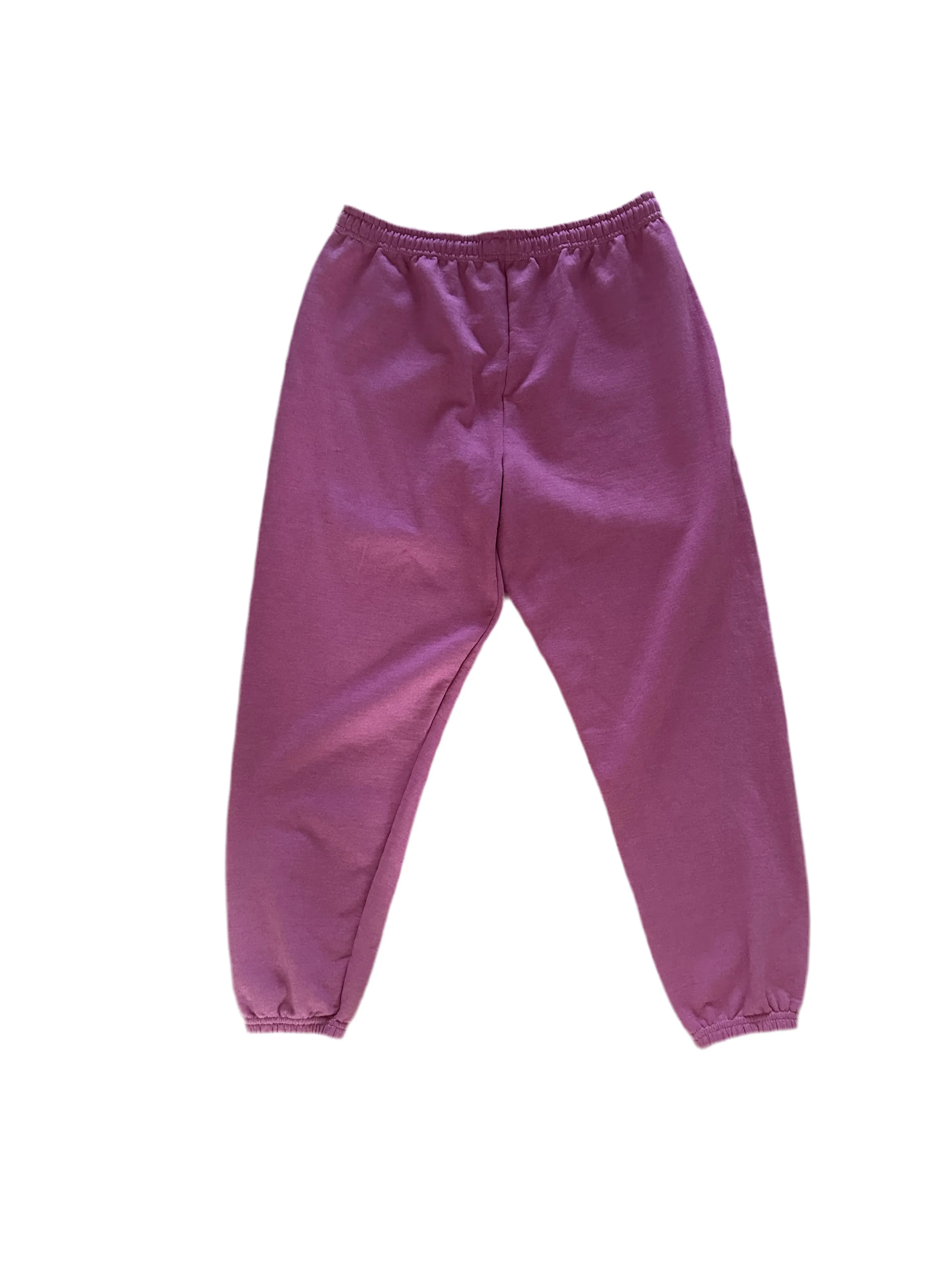 SOLD OUT THANK YOU - ALR Hand Dyed Unisex Cotton Sweatpants in Raspberry