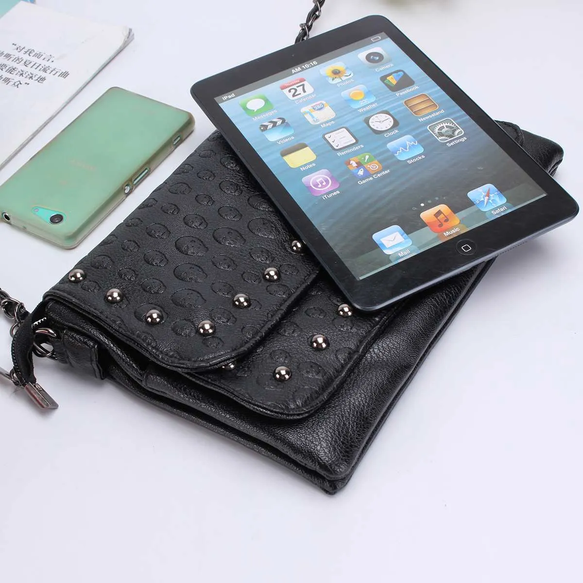 Sousa Black Rivet Women Handbag