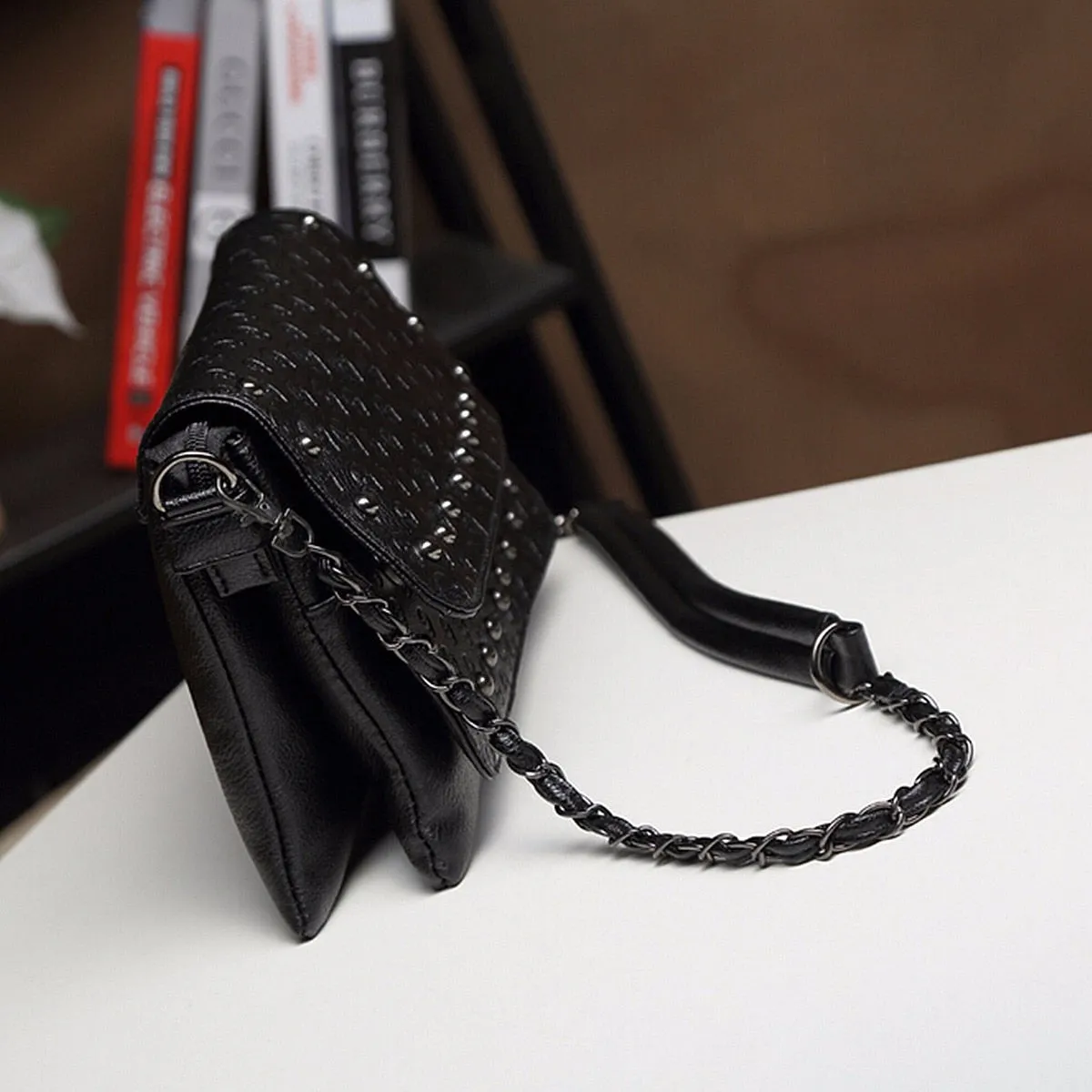 Sousa Black Rivet Women Handbag
