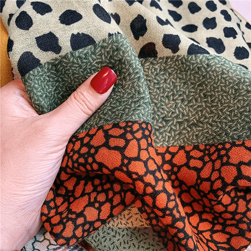 Spring and Autumn Cotton and Linen Versatile Scarf Ladies Silk Scarves