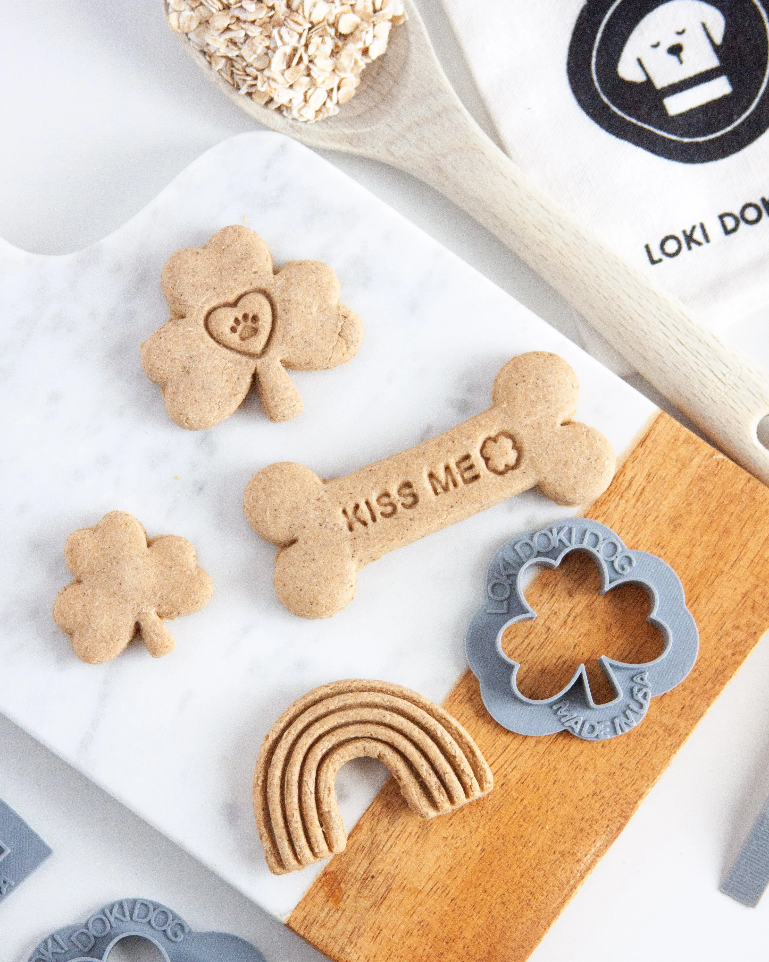 St Patrick's Day Dog Biscuit Cookie Cutters (Bundle of 4)