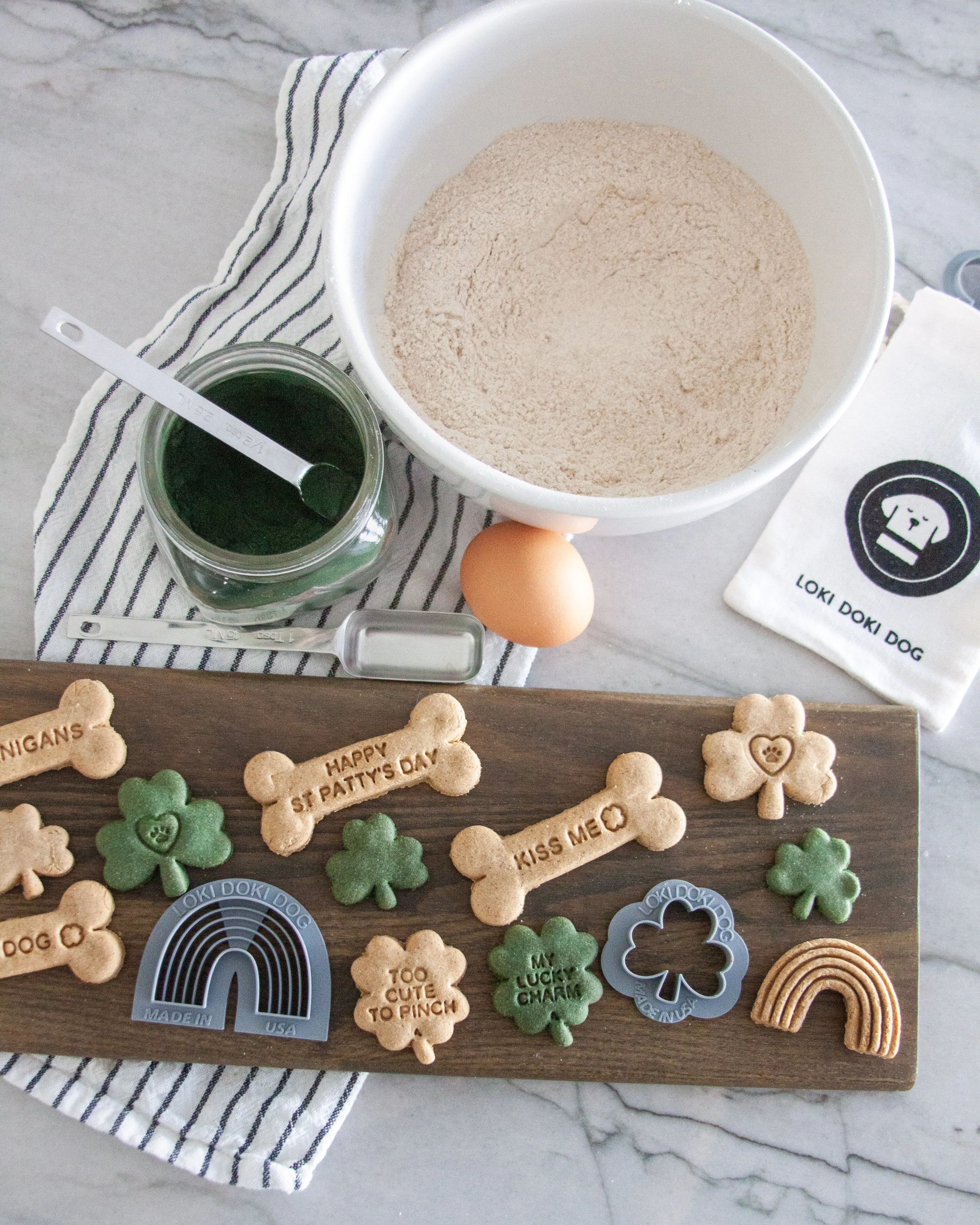 St Patrick's Day Dog Biscuit Cookie Cutters (Bundle of 4)