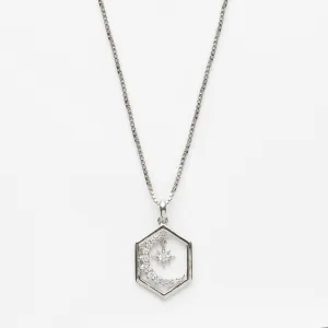 Starlight Moon Pendant Necklace