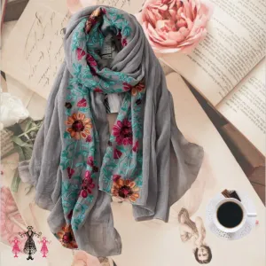 Steel Pashmina Scarf
