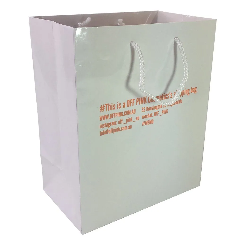 Stock Laminated Paper Carry Bag-Medium(SLP-03T)