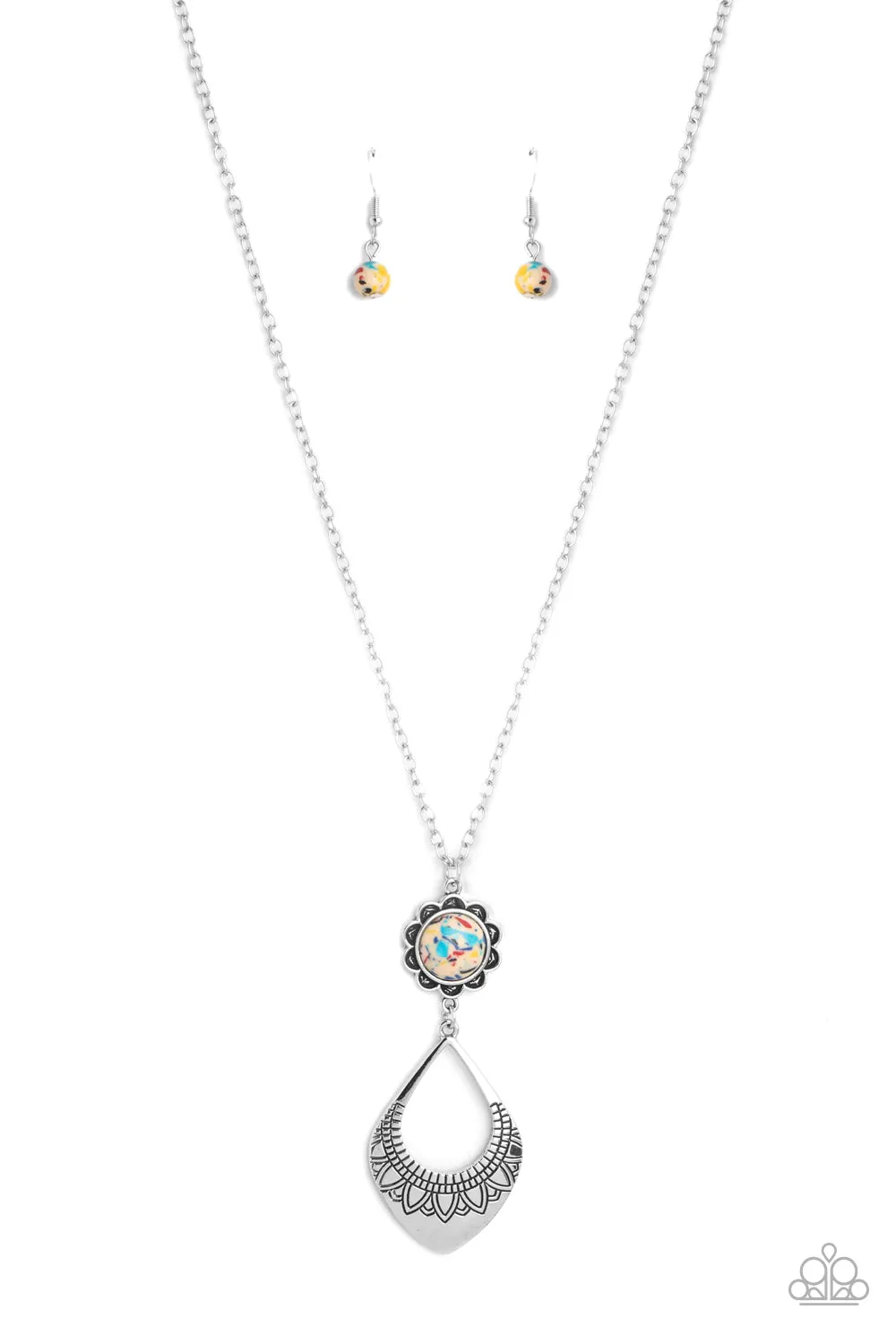 Stone TOLL - Yellow Necklace - Paparazzi Accessories