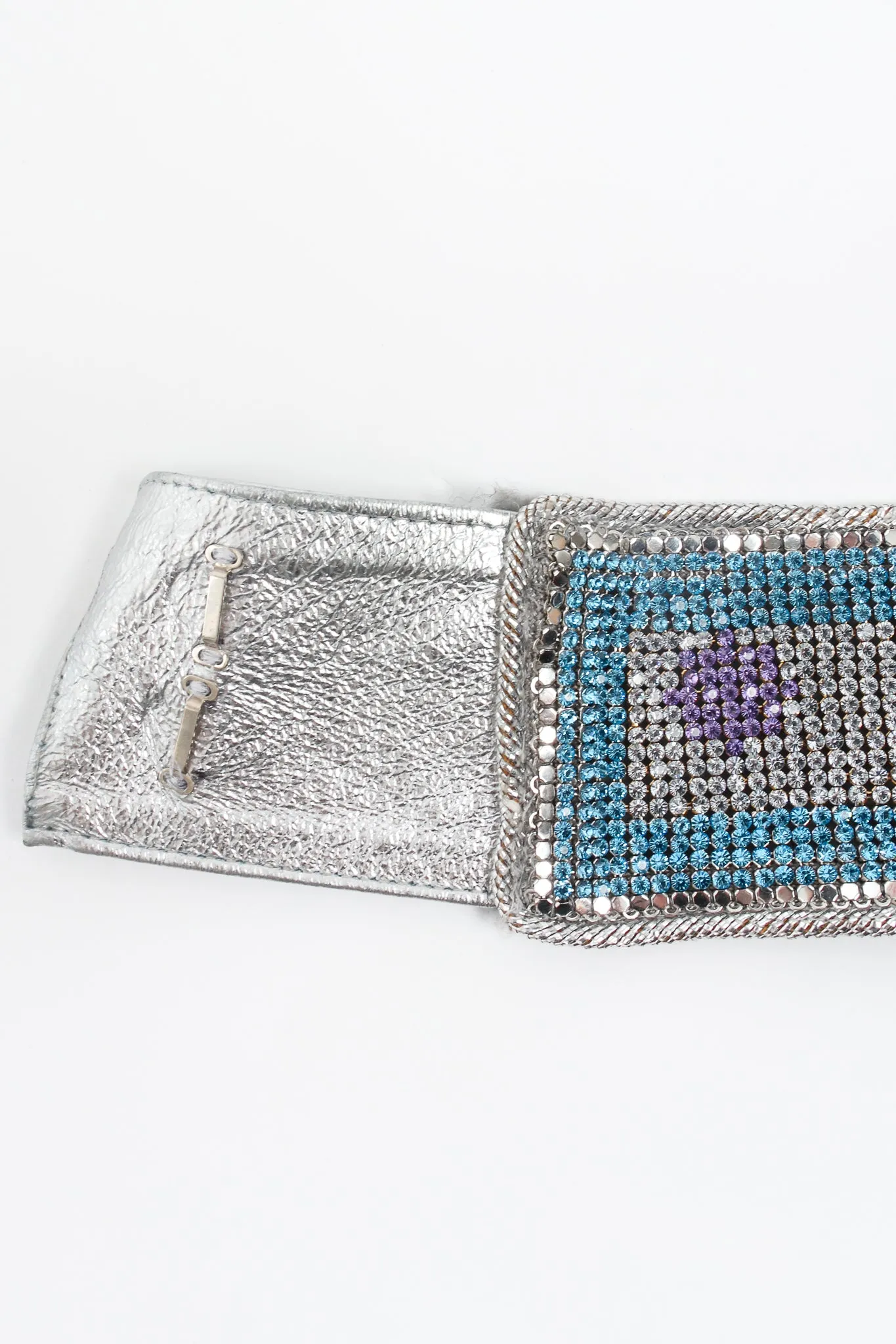 Swarovski Geo Metal Mesh High Neck Halter