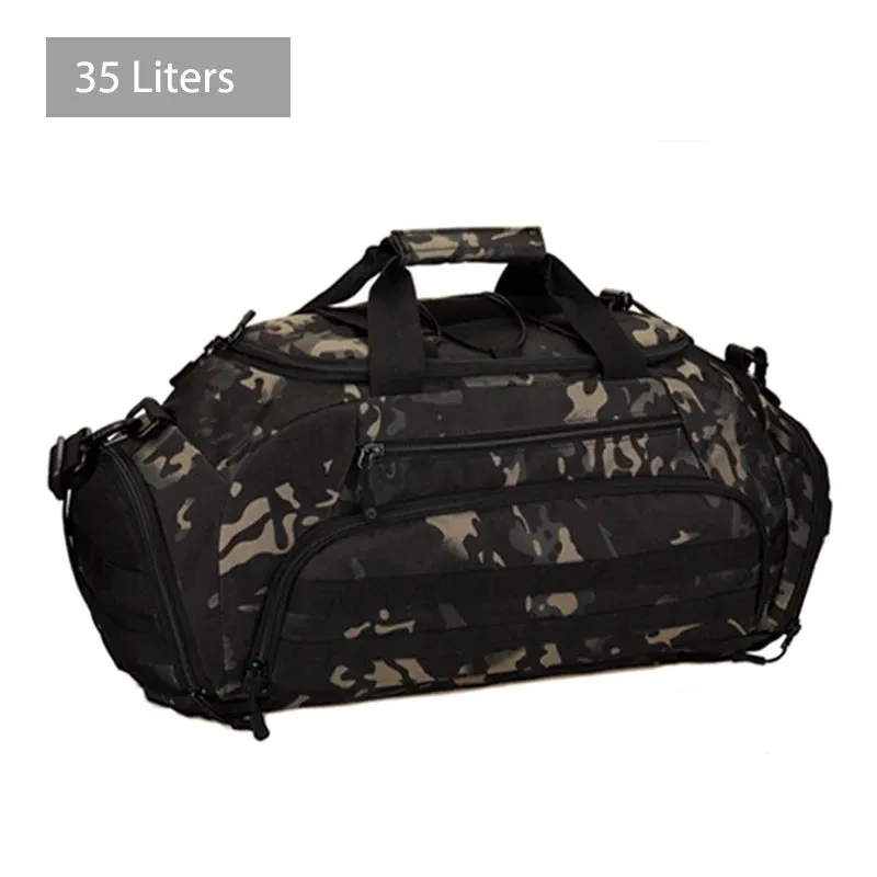 Tactical Military Gym Bag: Versatile 35L/45L Capacity with Molle System, Perfect for Sports, Camping, and Travel