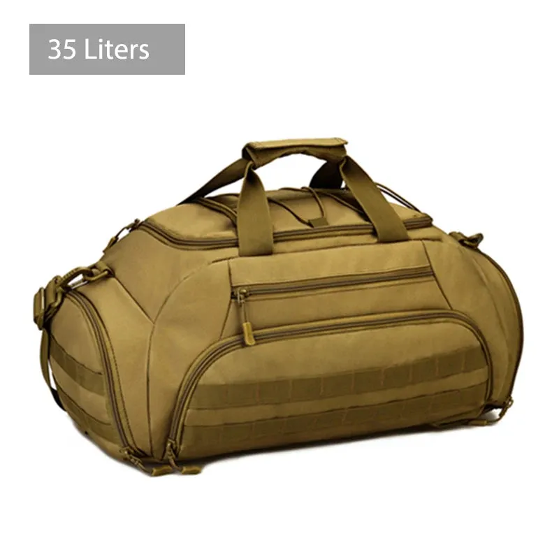 Tactical Military Gym Bag: Versatile 35L/45L Capacity with Molle System, Perfect for Sports, Camping, and Travel