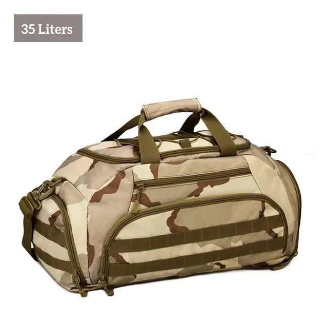 Tactical Military Gym Bag: Versatile 35L/45L Capacity with Molle System, Perfect for Sports, Camping, and Travel