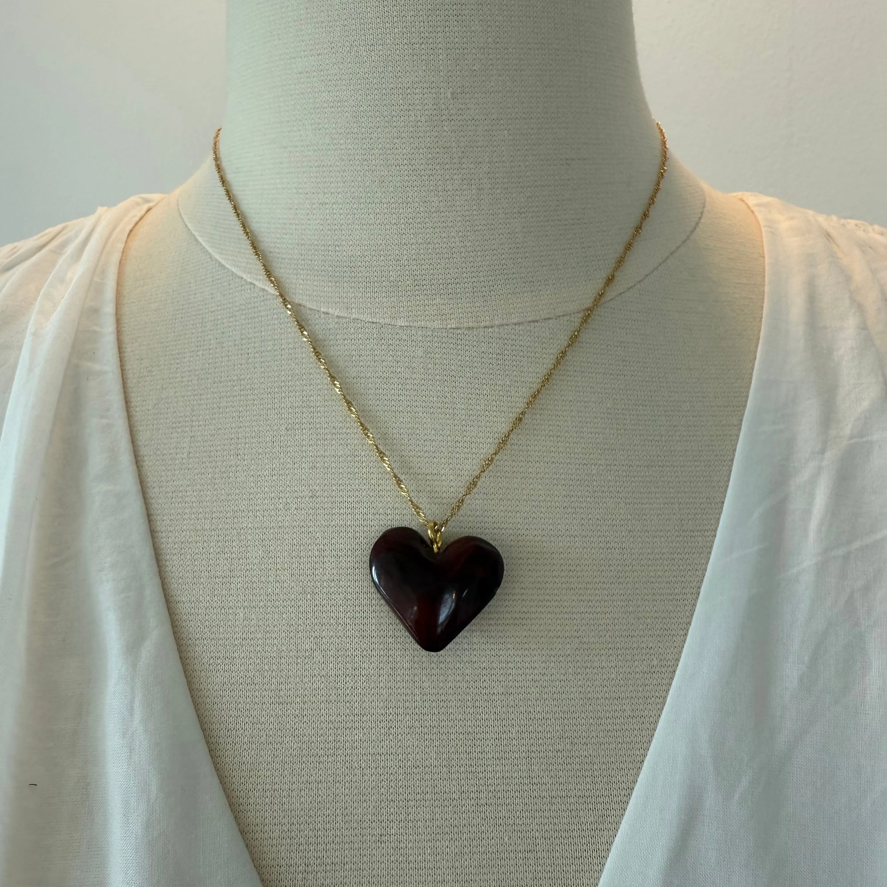 Tagua Heart Necklace