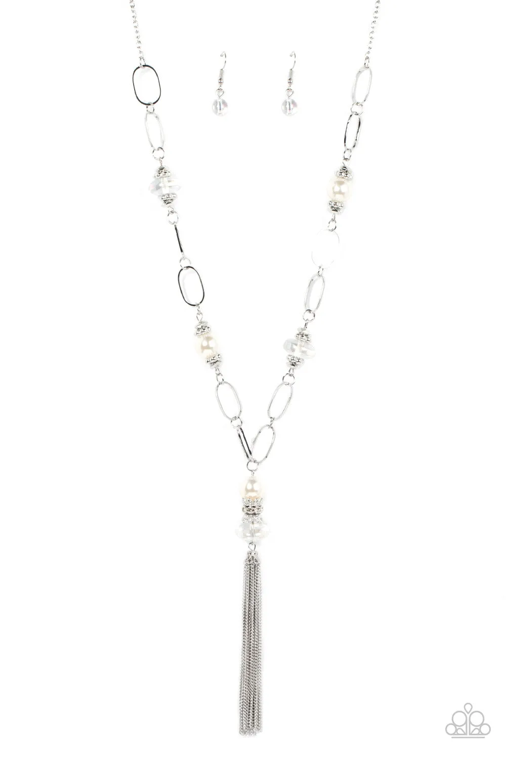 Taken with Tassels - White Paparazzi Accessories