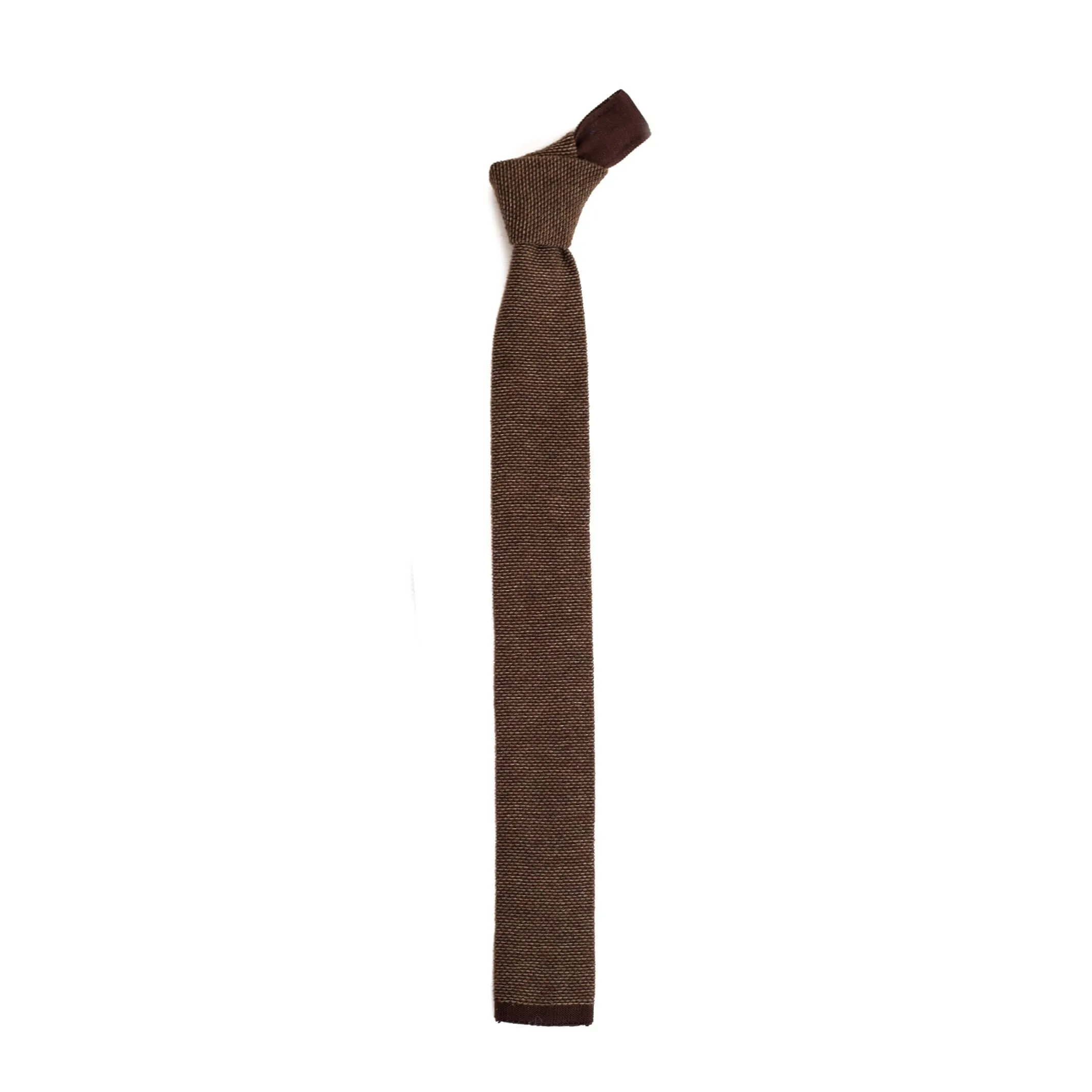 The Brown Heather Knit Tie