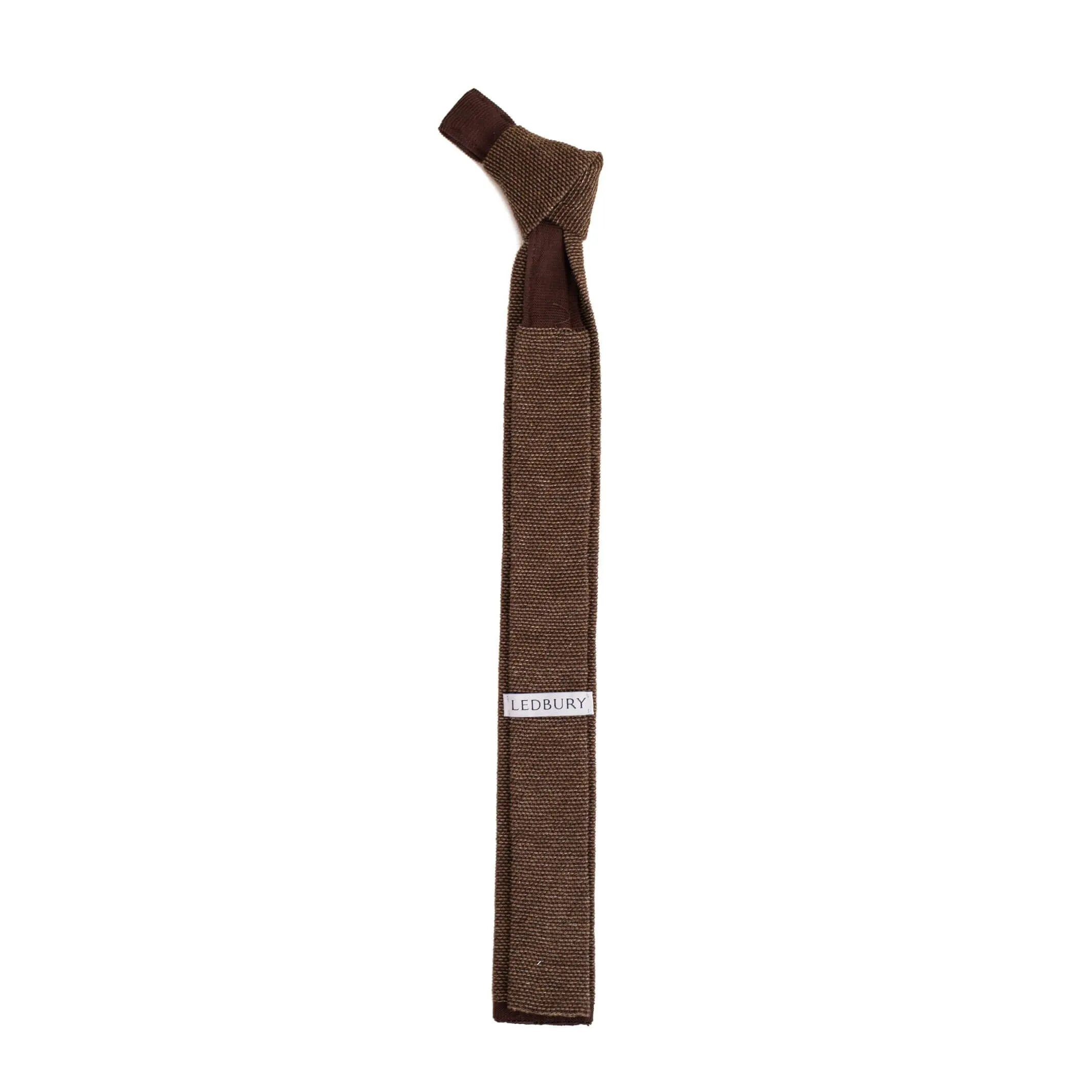 The Brown Heather Knit Tie