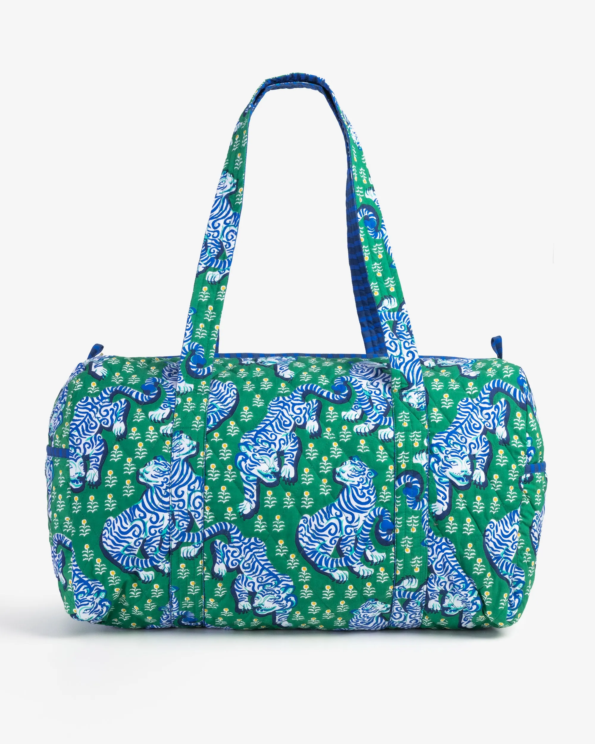 Tiger Queen - Quilted Duffle Bag - Jade