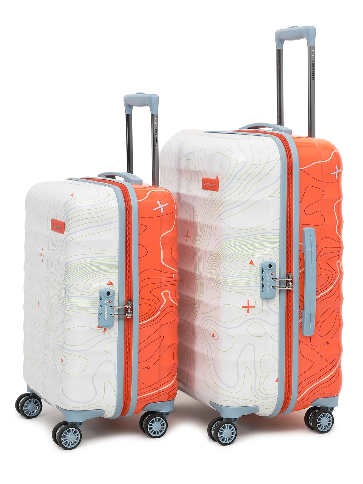 Topo Orange and White Set of 2 (S M) Trolley