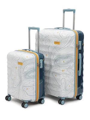 Topo White and Blue Set of 2 (S L) Trolley