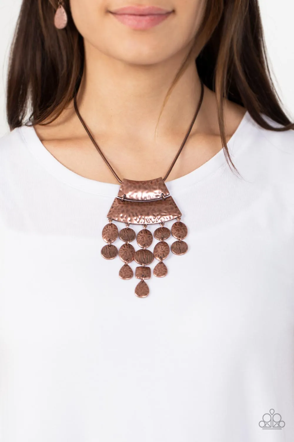 Totem Trek - Copper Necklace - Paparazzi Accessories