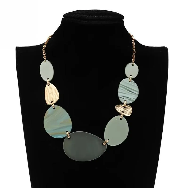 Trend Neck Chokers Collares Necklace Geometric Suspension Pendants