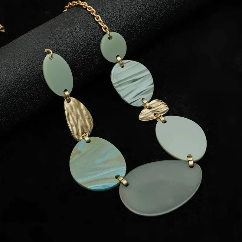 Trend Neck Chokers Collares Necklace Geometric Suspension Pendants