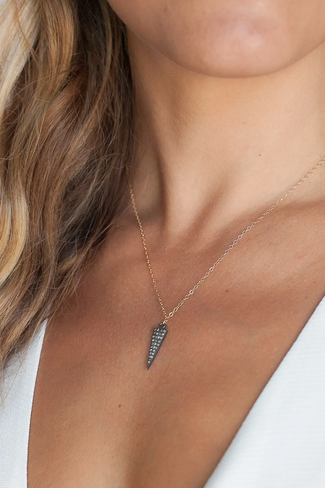 Triangle Diamond Necklace