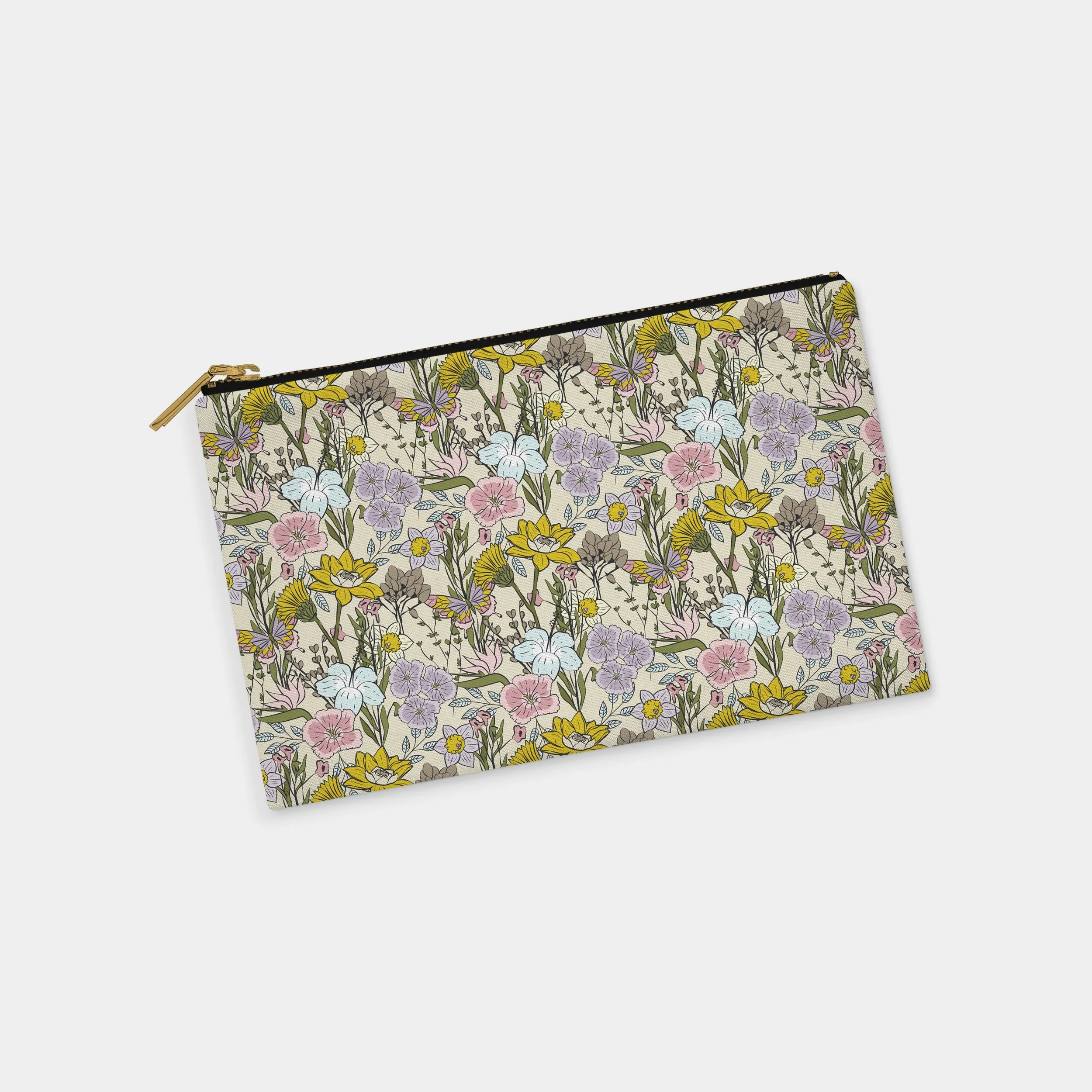 Tropical Floral Personalized Zipper Pouch