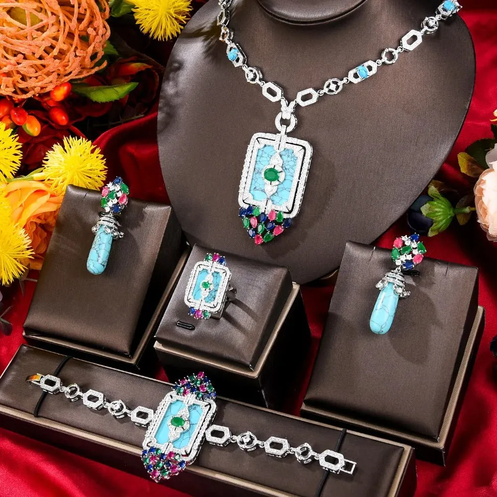 Turquoise Bridal Jewelry Set