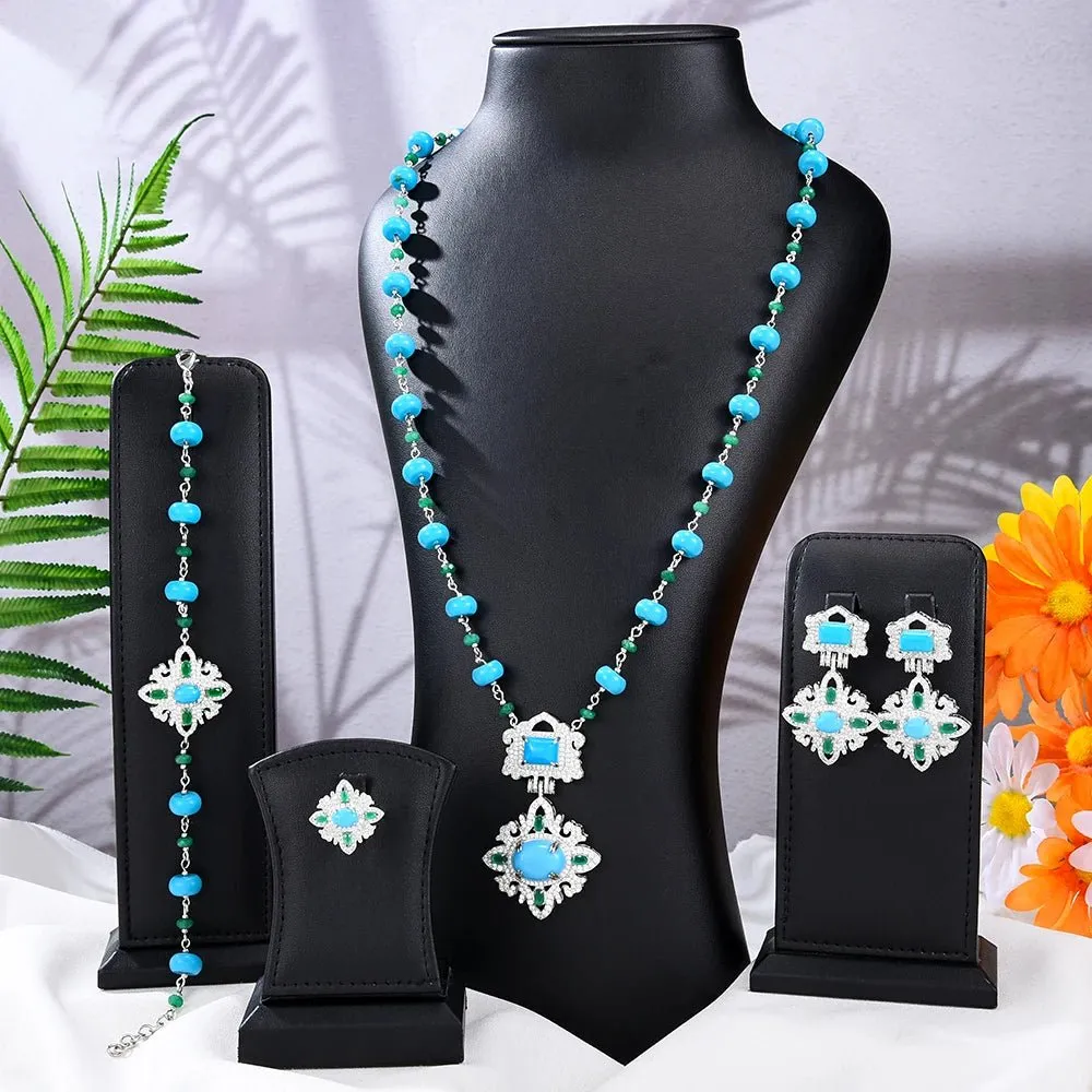 Turquoise Bridal Jewelry Set