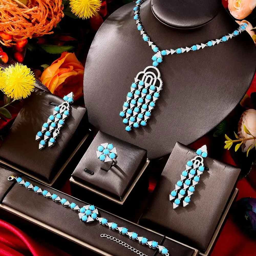 Turquoise Bridal Jewelry Set