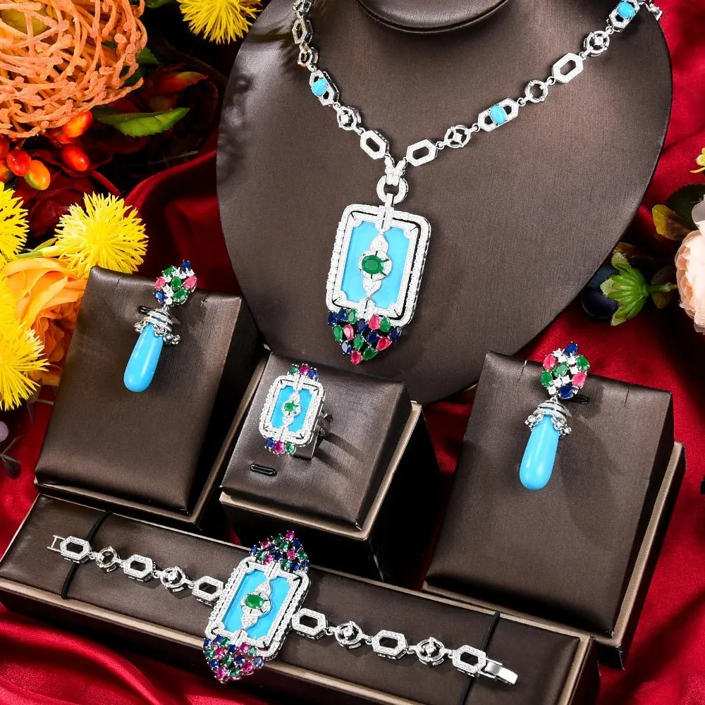 Turquoise Bridal Jewelry Set