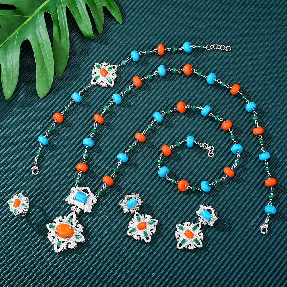 Turquoise Bridal Jewelry Set