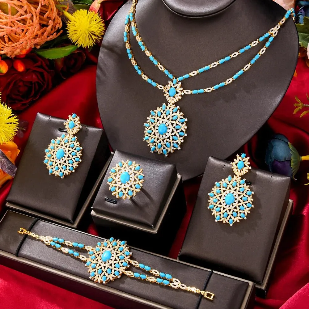 Turquoise Bridal Jewelry Set
