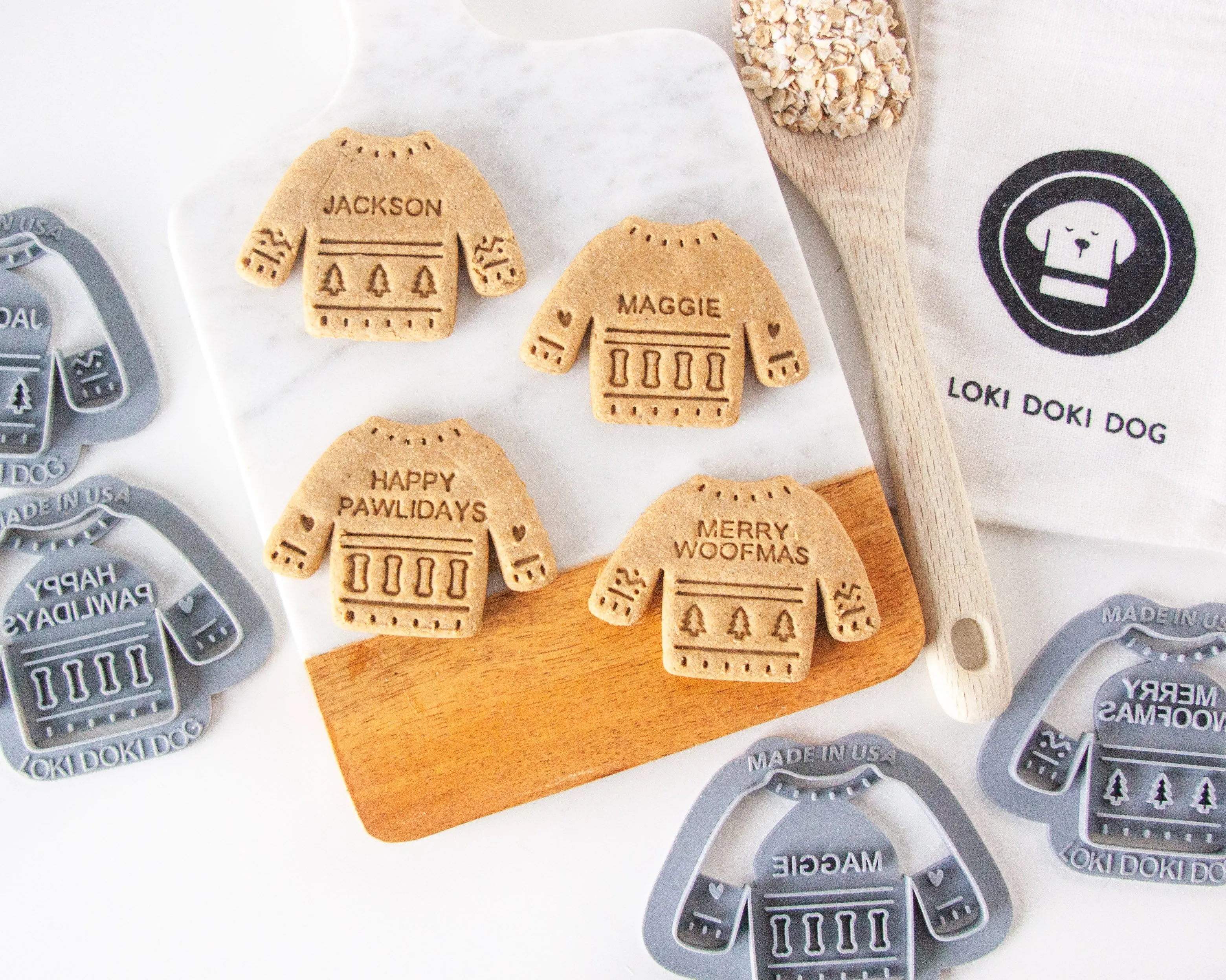 Ugly Christmas Sweater Dog Biscuit Cookie Cutter