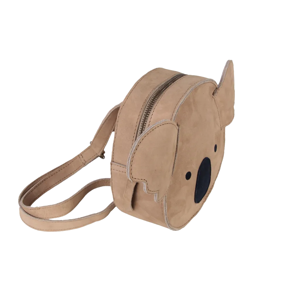 Unisex Brown Koala Backpack