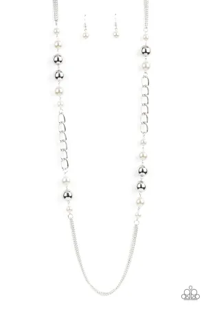 Uptown Talker - White Paparazzi Accessories