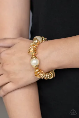 Uptown Tease - Gold - Paparazzi Accessories